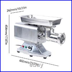 1.1KW Commercial Meat Grinder Stainless Steel Electric Sausage Stuffer Machine