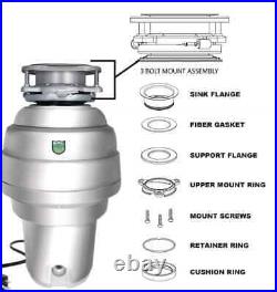 1.25 HP Food Waste Garbage Disposal, High Torque, Stainless Steel Grinder NEW