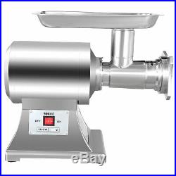 1.5HP 1100W Commercial Meat Grinder Sausage Stuffer Homemade 450lbs/h Automatic