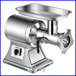 1.5HP 1100W Electric Commercial Meat Grinder Heavy Duty Stainless Steel 550LB/h