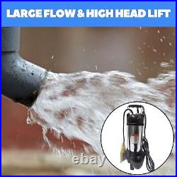 1.5HP 110V Sewage Grinder Sump Pump WithFloat Heavy Duty Stainless Steel 6000GPH