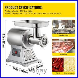 1.5HP Commercial Electric 550lbs/h Meat Grinder Heavy Duty Sausage Stuffer 1.5HP Commercial Electric 550lbs/h Meat Grinder Heavy Duty Sausage Stuffer