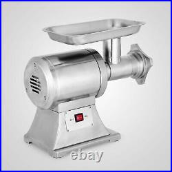 1.5HP Commercial Meat Grinder Sausage Stuffer With2 plates 2 Knives 450lbs/h