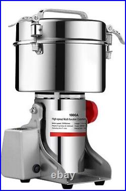 1000g Electric Corn Grain Mill Grinder 304 Stainless Steel Pulverizer Grinding