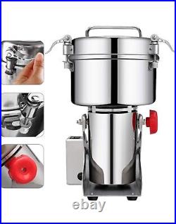 1000g Electric Corn Grain Mill Grinder 304 Stainless Steel Pulverizer Grinding