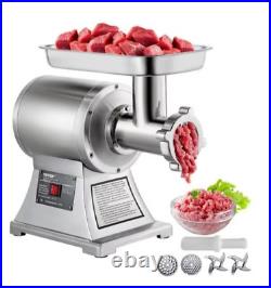 1100W Electric Meat Grinder, 330lbs/H Stainless Steel Commercial Machine