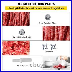 1100W Electric Meat Grinder with 2 Blades 550LB/h Stainless Steel 220 RPM 1100W Electric Meat Grinder with 2 Blades 550LB/h Stainless Steel 220 RPM