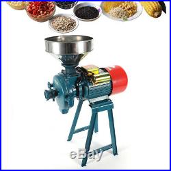 110V/1500W Grinder Machine for Grinding Corn, Wheat etc + Stainless Steel Funnel
