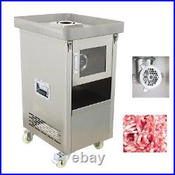 110V 2.2KW Commercial Meat Grinder Meat Mincer Large-sized Tray300kg/h 8mm Plate