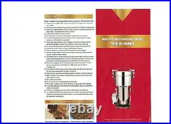110V 2000g Kitchen Electric Grain Coffee Grinder Bean Nuts Mill Grinding Machine