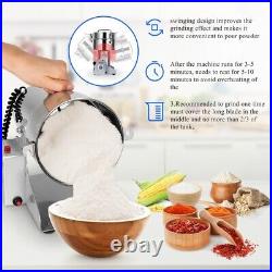 110V 4000W Electric Grain Grinder Herbs Mill Commercial Dry Cereal Machine 2500g