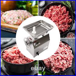 110V Commercial Electric Meat Grinder Stainless Steel 1100W Counter Top 200r/min