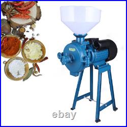 110V Commercial Stainles Steel Grain Grinder Hammer Mill Grinding Machine 2.2KW