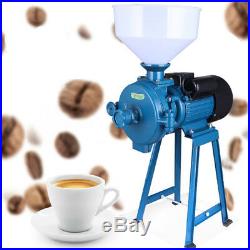 110V Electric Mill Dry Grinder Flour Cereals Corn Grain Coffee Wheat Feed+Funnel