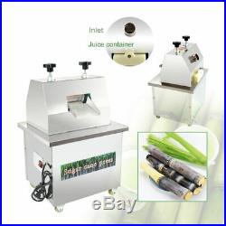 110V Electric Sugar Cane Ginger Juice Extractor Press Machine Stainless Steel