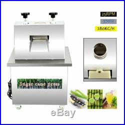 110V Electric Sugar Cane Ginger Juice Extractor Press Machine Stainless Steel