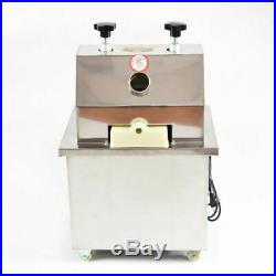 110V Electric Sugar Cane Ginger Juice Extractor Press Machine Stainless Steel