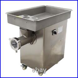 110V Meat Grinder with 8mm Plate & Wheels 450kg/h Stainless Steel 2200W