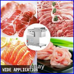 110V Stainless Commercial Meat Slicer Cutting Machine Cutter 250kg/hour