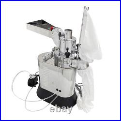 110V Stainless Steel Electric Hammer Mill Grain Grinder Machine Dry Plant