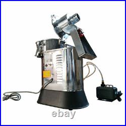 110V Stainless Steel Electric Hammer Mill Grain Grinder Machine Dry Plant