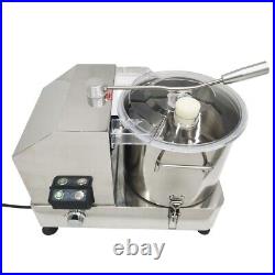 110V4.6LElectric Commercial Vegetable Meat Grinder, Stainless Steel Food Shredder