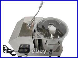 110V4.6LElectric Commercial Vegetable Meat Grinder, Stainless Steel Food Shredder