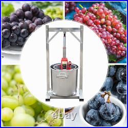 12L Fruit Vegetable Crusher Grinder Mill 304 Food Grade Stainless Steel Juicer