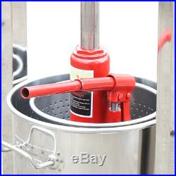 12L Stainless Steel Fruit Press Crusher Grinder withHydraulic Jack For Wine Making