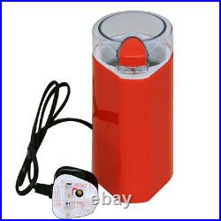 150W Red Electric Coffee Grinder Machine Mixer Crusher Bean/Dry Spice Blender