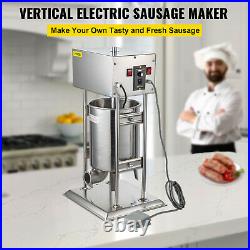 15L Electric Sausage Stuffer Meat Grinder Stainless Steel Sausage Stuffer Maker