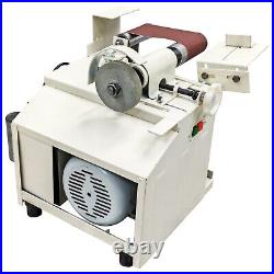 19-76mm Electric Stainless Steel Beveling Machine Sand Belt Rough Grinder 220V