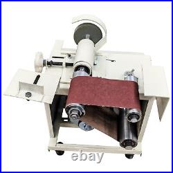 19-76mm Electric Stainless Steel Beveling Machine Sand Belt Rough Grinder 220V