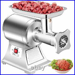 1HP Electric Meat Grinder 750W 2 Knives Stainless Steel Mincer Stuffer Beef
