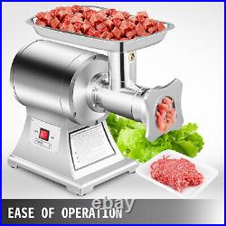 1HP Electric Meat Grinder 750W 2 Knives Stainless Steel Mincer Stuffer Beef