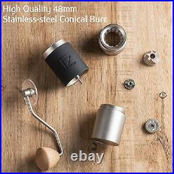 1Zpresso JX Portable Manual Coffee Grinder Light Gray Capacity of 35g