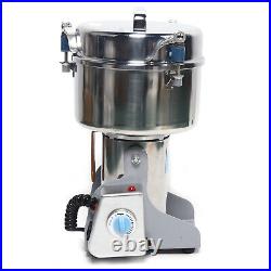 2000g Commercial Spice Grinder Electric Grain Mill Dry Dehydrated Food Grinder