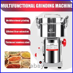 2000g High Speed Electric Herb Grain Grinder Cereal Mill Flour Powder Machine US