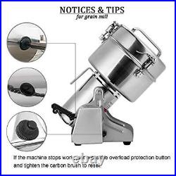 2000gram Electric Grain Grinder Stainless Steel Pulverizer Grinding Machine C