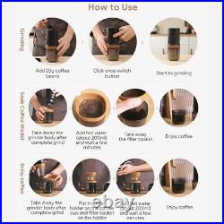 3 IN 1 Drip Coffee Machine Grinder Voffee High-Grade Stainless Steel-Adjustable