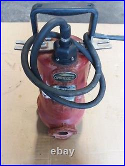 3 Phase Grinder Pump, LIBERTY mod# LSG203M, 2 HP, 208-230 V Omnivore Rusty