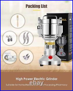 300g Grain Mill Grinder Safety Upgraded Spice Grinder Stainless Steel Machine