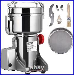 3750W High-Speed Commercial Spice Grinders, Stainless Steel Swing