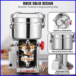 3750W High-Speed Commercial Spice Grinders, Stainless Steel Swing