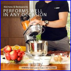 3in1 6Qt Food Stand Mixer 650W 6-Speed Meat Grinder Juice Blender ETL Certified