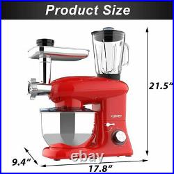 3in1 Food Stand Mixer 6QT Speed Stainless Steel Bowl Meat Grinder Blender Juicer