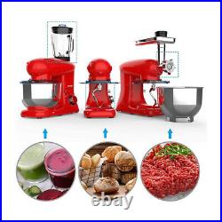 3in1 Food Stand Mixer Stainless Steel Bowl Meat Grinder Blender Juicer 6QT Speed