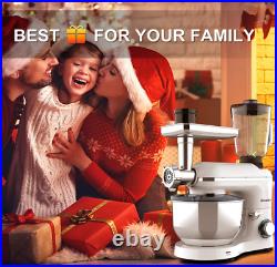 3in1 Food Stand Mixer Stainless Steel Bowl Meat Grinder Blender Juicer 6QT Speed