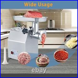 400Lbs/H 200 RpmMeat Grinder Stainless Steel Sausage Maker Machine With 2 Blades