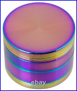 48pcs 50mm Rainbow Stainless Steel Spice Herb Grinder Cylinder 4 Piece Tobacco